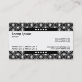 Middenband 5 Spots - Asanoha Pattern Visitekaartje (Achterkant)