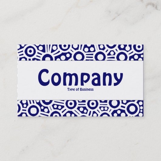 Middenband - Alien-circuits - donkerblauw Visitekaartje (Voorkant)