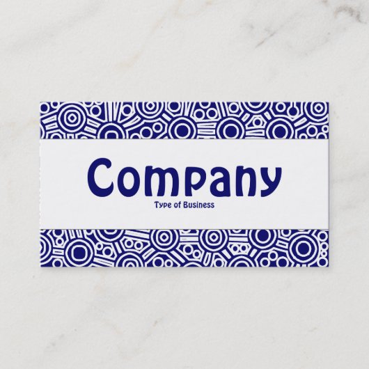 Middenband - Alien-circuits II - donkerblauw Visitekaartje (Voorkant)