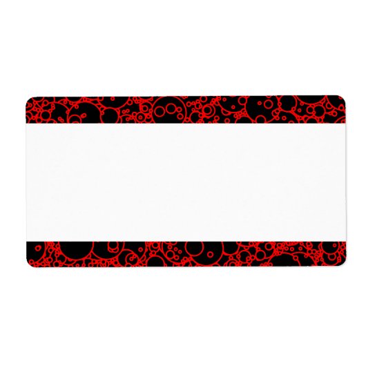 Middenband - Bubbelpatroon Etiket (Voorkant)