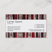Middenband - digitaal verval - rood visitekaartje (Achterkant)