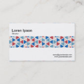 Middenband - Hexagonal Pattern 05 Visitekaartje (Achterkant)