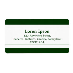 Middenband II - Donkergroen Etiket