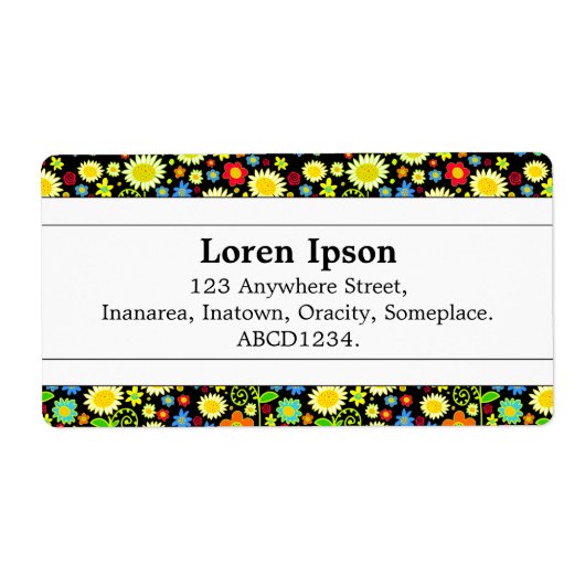 Middenband II - Lentbloemen Etiket (Voorkant)