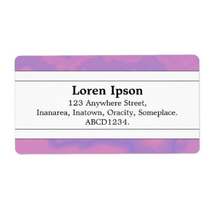 Middenband II - Lila marmer Etiket