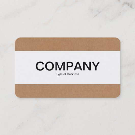 Middenband - karton visitekaartje (Voorkant)