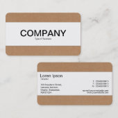 Middenband - karton visitekaartje (Voorkant / Achterkant)