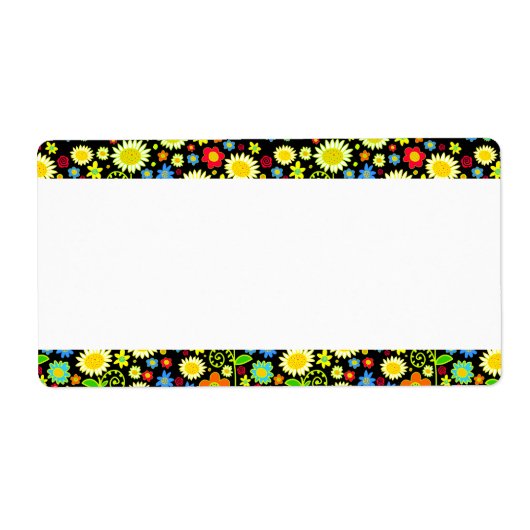 Middenband - Lentbloemen Etiket (Voorkant)