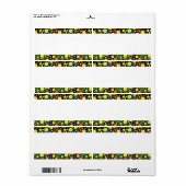 Middenband - Lentbloemen Etiket (Full Sheet)