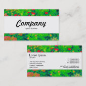 Middenband - Psychedelic Flower Bed Visitekaartje (Voorkant / Achterkant)