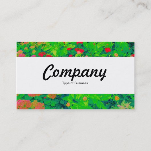 Middenband - Psychedelic Flower Bed Visitekaartje (Voorkant)