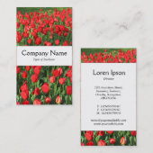 Middenband - Rode Tulpen Visitekaartje (Voorkant / Achterkant)
