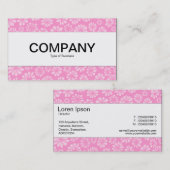 Middenband - Roze Floral Visitekaartje (Voorkant / Achterkant)