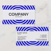 Middenband - Spiral - Blauw en wit Visitekaartje (Voorkant / Achterkant)