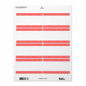 Middenband - Vissschaalpatroon Etiket (Full Sheet)