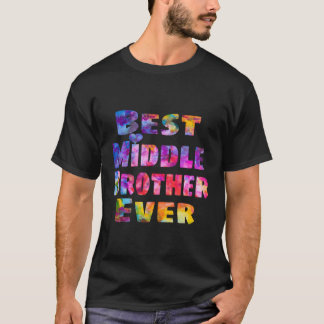 Middenbroer cadeau idee beste middelste broer ooit t-shirt