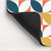 Middencentje modern lederen patroon muismat (Hoek)