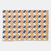 Middencentje modern lederen patroon theedoek (Horizontaal)