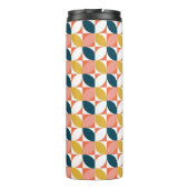 Middencentje modern lederen patroon thermosbeker (Achterkant)