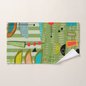 Middencentraalmoderne, groene Abstracte keukenset Bad Handdoek (Handdoek)