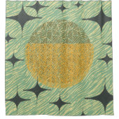 Middencentraalvormig geometrisch ontwerp douchegordijn (Voorkant)