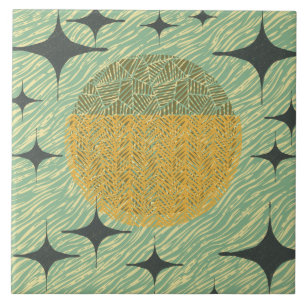 Middencentraalvormig geometrisch ontwerp tegeltje