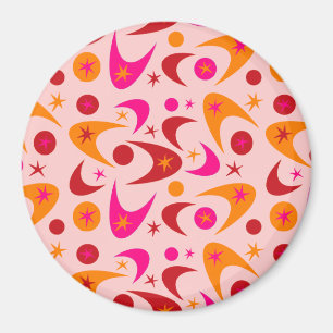 Middencentury Retro Boomerangs Magneet