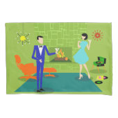 Middeneeuwse moderne dubbele proefcase kussensloop (Voorkant)