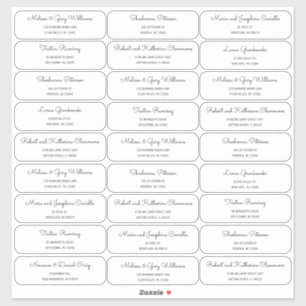 Middeneeuwse moderne MCM-gastadreslabel Sticker