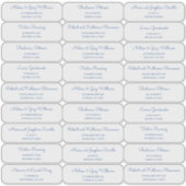 Middeneeuwse moderne MCM-gastadreslabel Sticker (Voorkant)