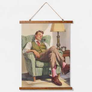 Middeneeuwse ontspanning: een herenrust hangend wandkleed