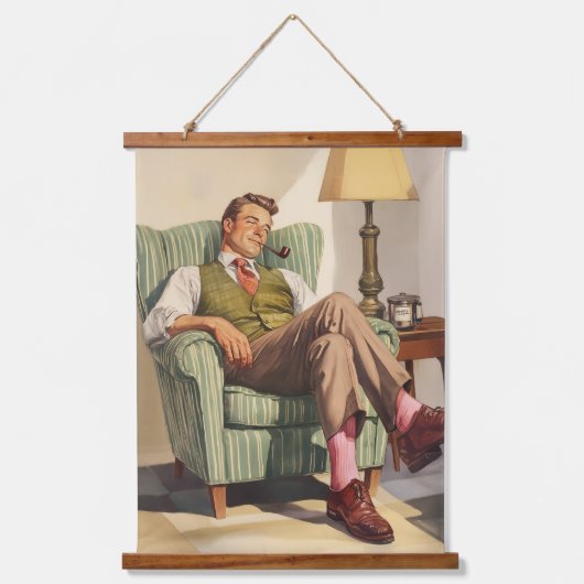 Middeneeuwse ontspanning: een herenrust hangend wandkleed (Voorkant)