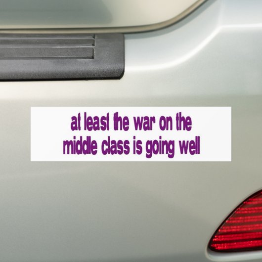 middenklasse oorlog bumpersticker (Op auto)