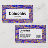 Middenlabel - Fractal Abstract 061012a Visitekaartje (Voorkant / Achterkant)