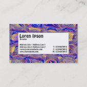 Middenlabel - Fractal Abstract 061012a Visitekaartje (Achterkant)