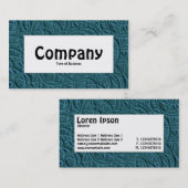 Middenlabel - geëtste cirkels visitekaartje (Voorkant / Achterkant)