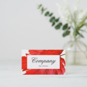 Middenlabel - Japans leder Visitekaartje (Staand voorkant)