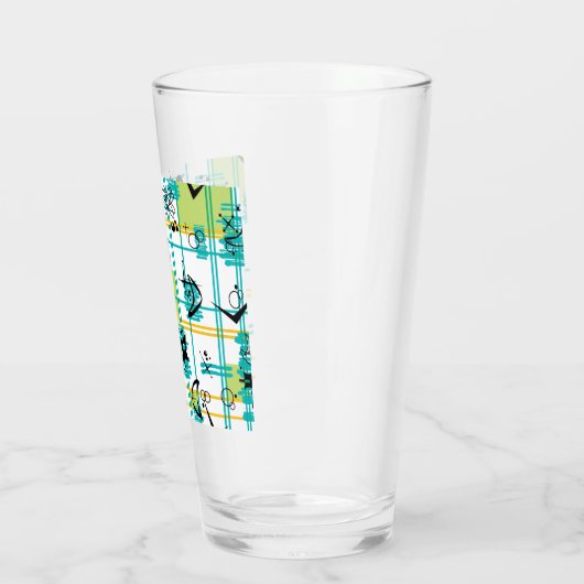 Middenmidden Madras Glas (Links)