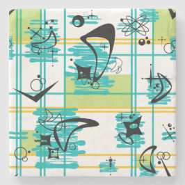 Middenmidden Madras Stenen Onderzetter