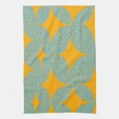 Middenmidden Modern Turquoise Diamond Theedoek (Verticaal)