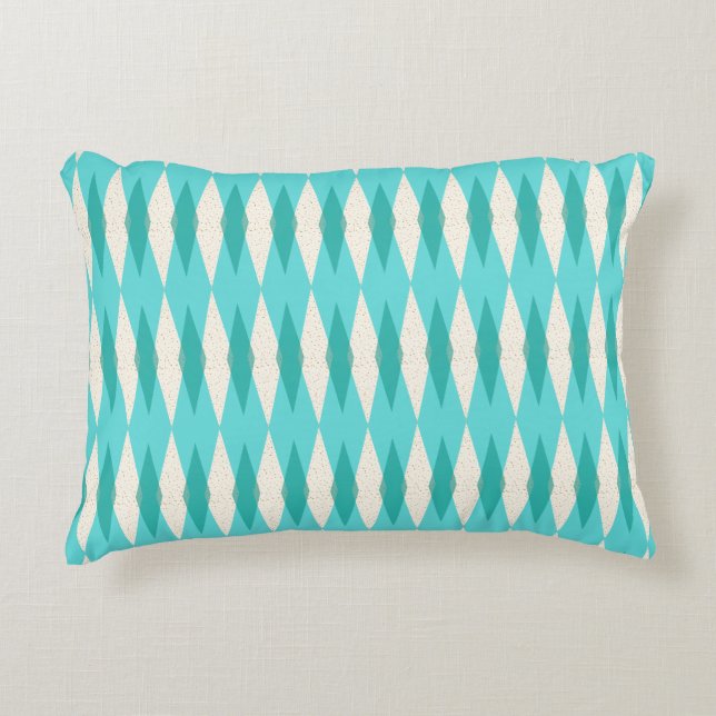 Middenmidden moderne Argyle Accent Pillow Decoratief Kussen (Voorkant)