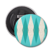 Middenmidden moderne Argyle-flesopening Button Flesopener (Voorkant)