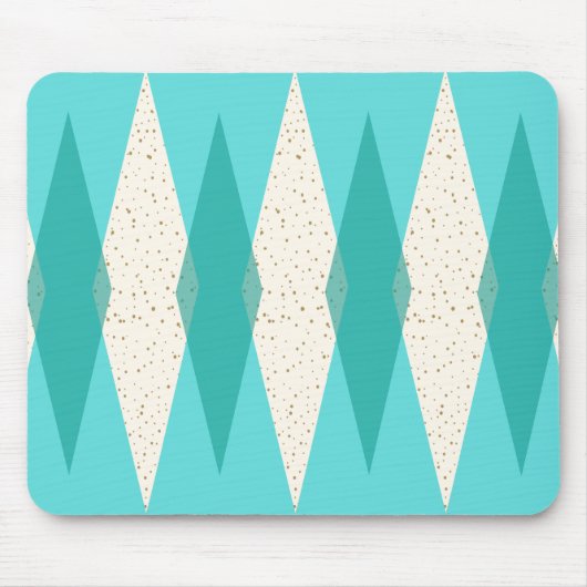 Middenmidden moderne Argyle Mousepad Muismat (Voorkant)