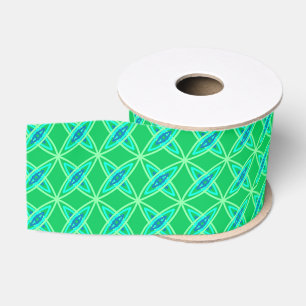 Middenmidden moderne atoomprinter - Jade Green Grosgrain Lint