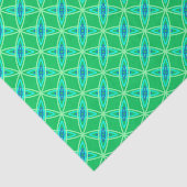 Middenmidden moderne atoomprinter - Jade Green Tissuepapier (Detail)