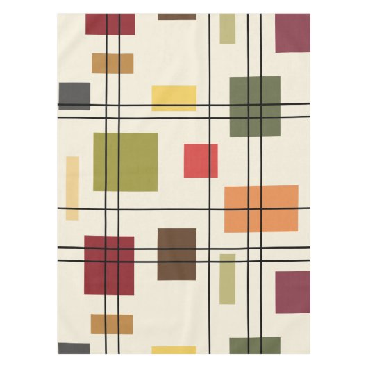 Middenmidden moderne geometrisch 1 tafelkleed (Voorkant)