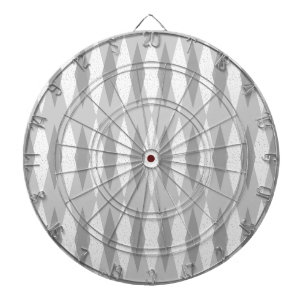 Middenmidden moderne grijze argyle-kunstraad dartbord