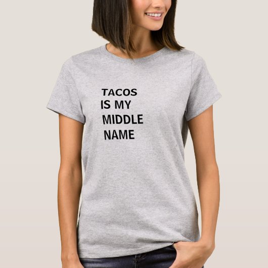 Middennaam Tee Shirt (Voorkant)