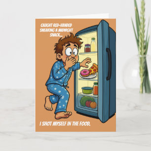 Middennacht Snack Schoot mezelf in het voedsel ver Kaart