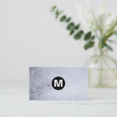 Middenstip Monogram - Zeepbellen Visitekaartje (Staand voorkant)